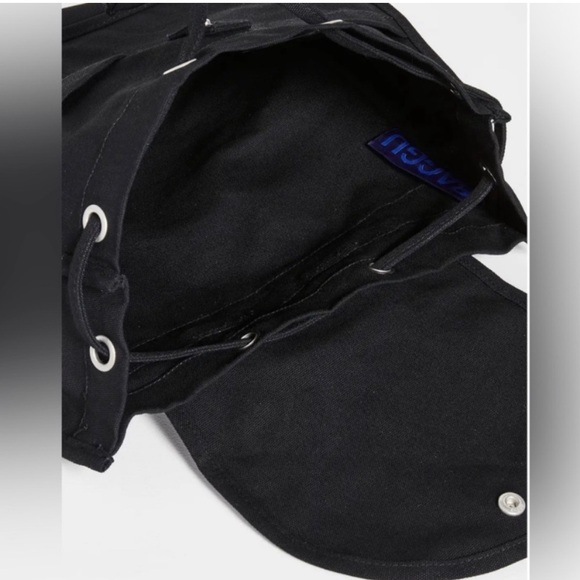 NWOT BAGGU BLACK Drawstring Backpack - Picture 3 of 7